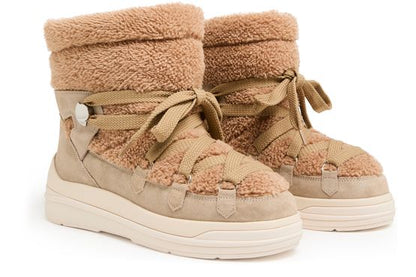Insolux Faux Fur & Suede Snow Boots