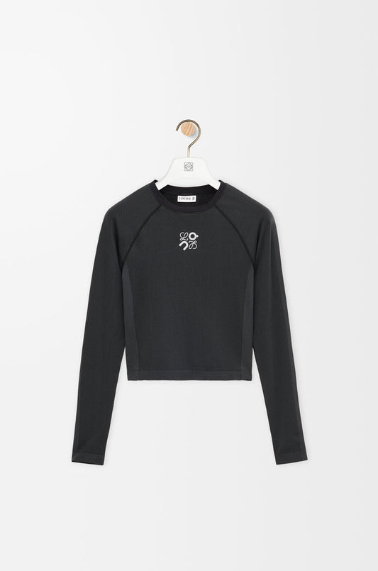 Long sleeve top in technical jersey