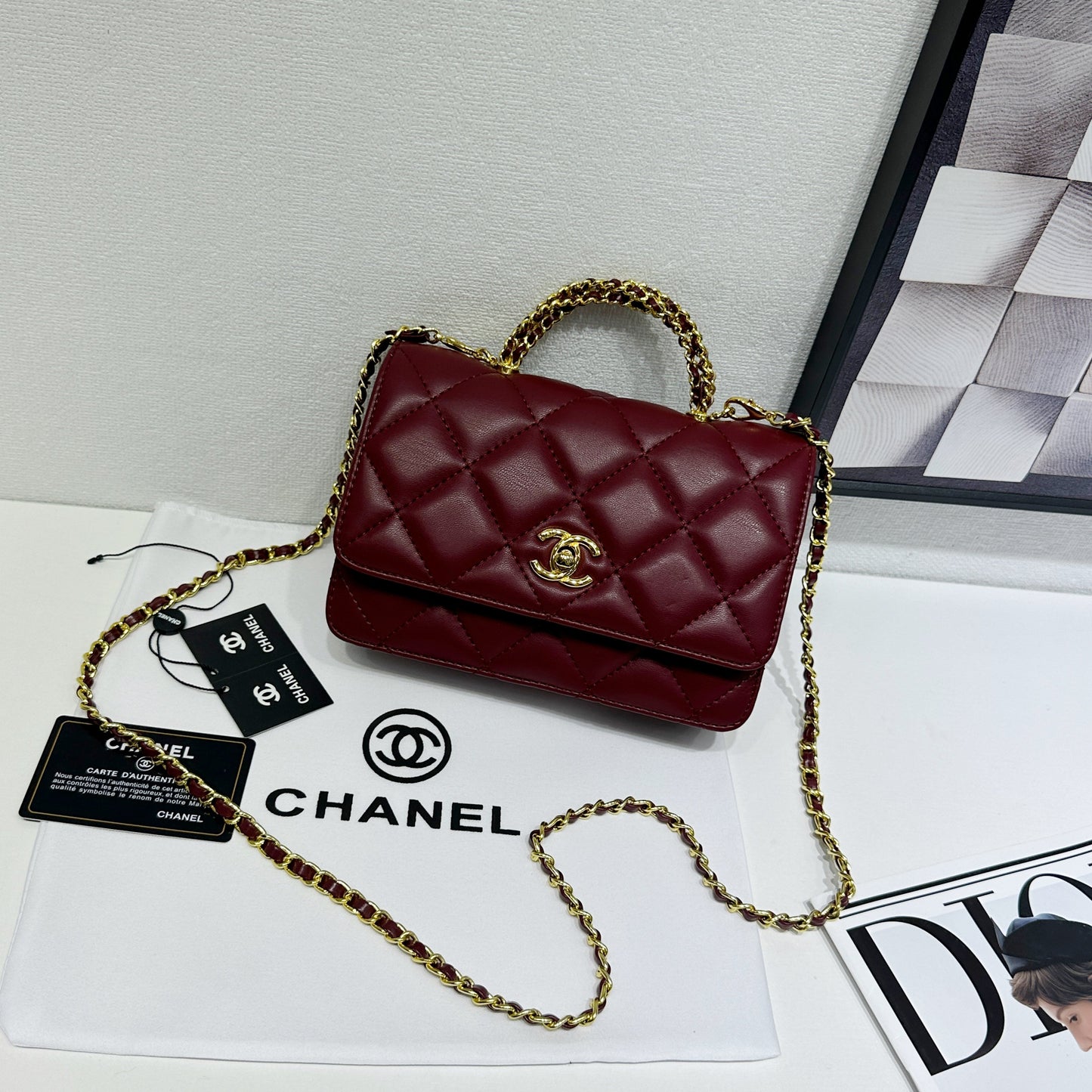 C Small Trendy CC Flap Handle Bag
