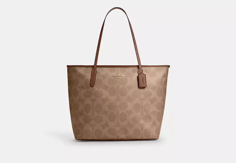 Large City Tote Bag In Maxi Signature Canvas