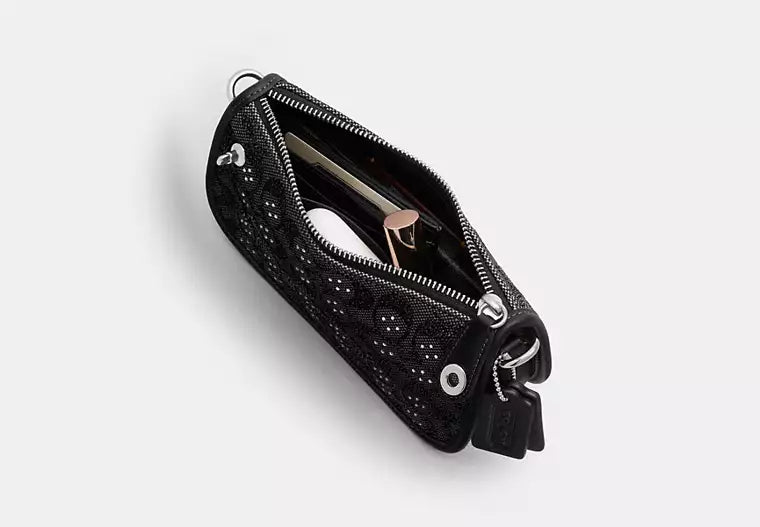 *Preorder* Swinger Bag 20 With Chain In Crystal Signature Jacquard