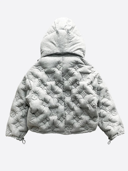 LV Grey Monogram Boyhood Puffer Jacket